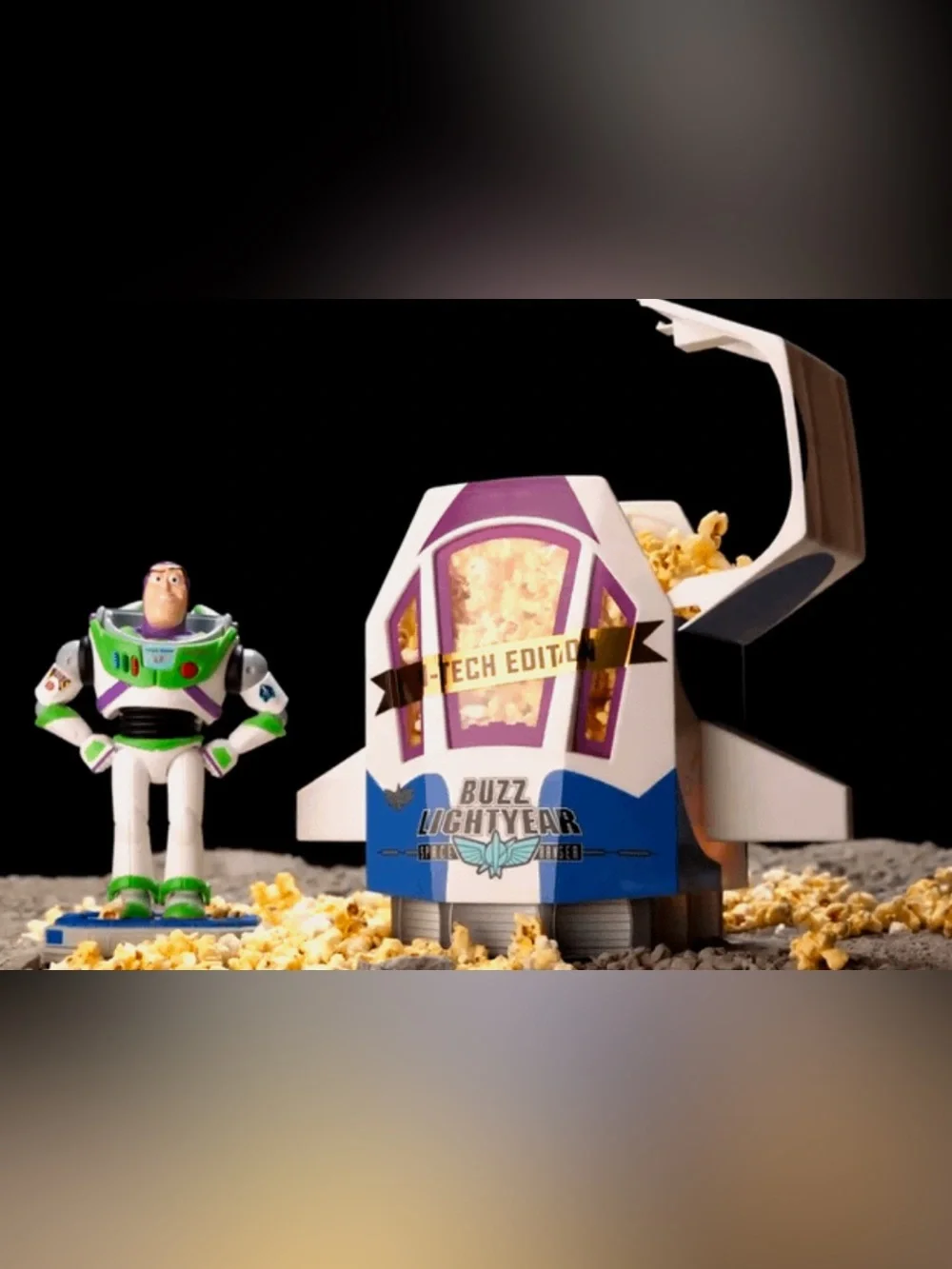 The Toy Story 5 Buzz Lightyear Space Ship Popcorn Bucket Tech Edition NWT- AMC